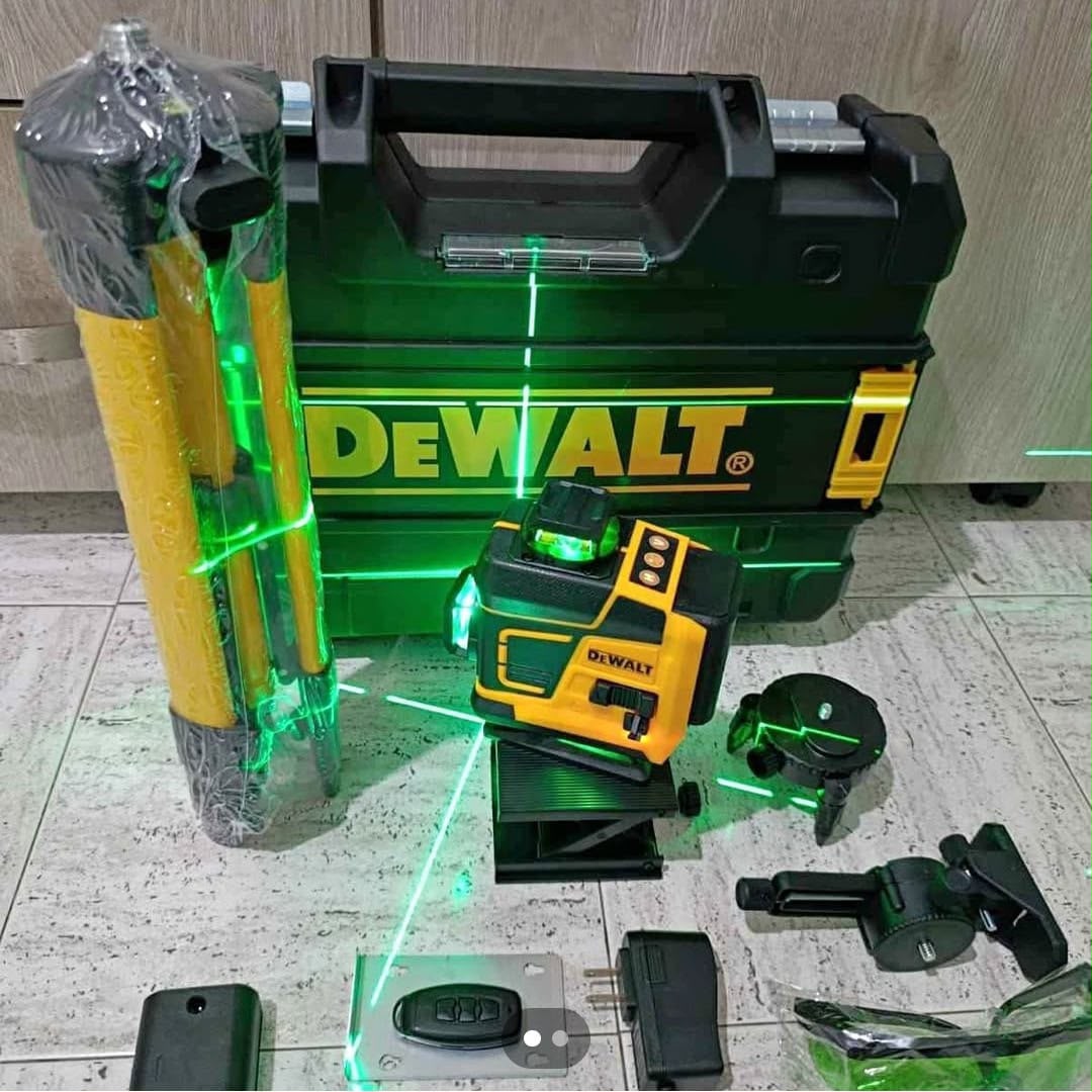 Nivel Láser DeWalt - 16 Líneas Verdes con Trípode y Maletín